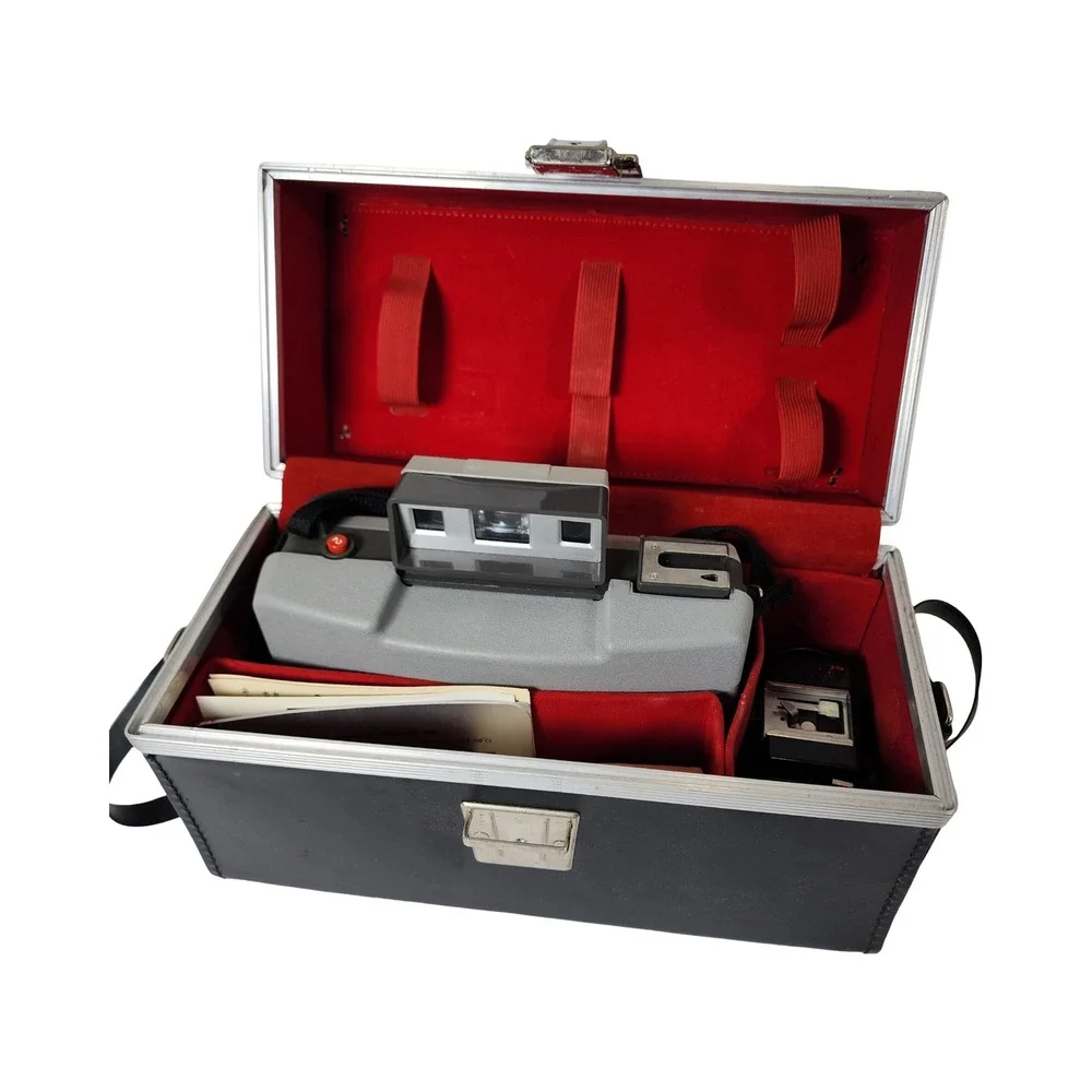 Polaroid‎ 420 Automatic Land Camera Vintage Set with Case Flashcubes Manual